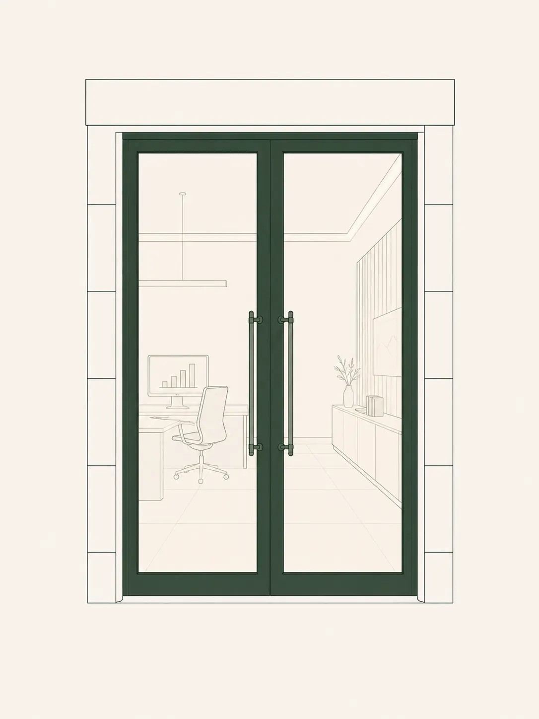 Servicios para empresas · puerta cerrada